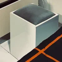 یک عدد پاتختی و صندلی آرایش|تخت و سرویس خواب|تهران, سلسبیل شمالی|دیوار