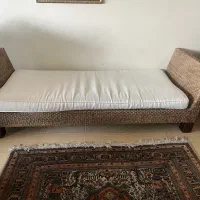 کاناپه مینیمال حصیری