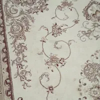 یک جفت فرش نه متری زمینه کرم