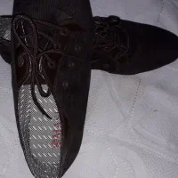 کفش مخمل قهوه ای