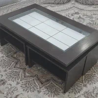 میز پذیرایی و ۴ عدد عسلی|مبلمان خانگی و میز عسلی|کرج, شهرک جهان‌نما|دیوار