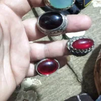 انگشتر قدیمی سنگ معدنی کار دست|جواهرات|زاهدان, |دیوار