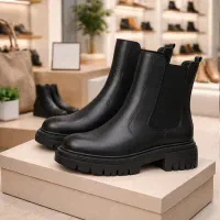 نیم بوت زنانه دو طرف کش