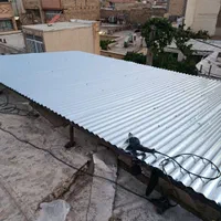 سایبان سقف فلزی آلاچیق شیروانی گالوانیزه و رنگی|خدمات پیشه و مهارت|شاهین‌شهر, گرگاب|دیوار