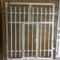 درب تک لنگه حیاطی دو عدد پنجره