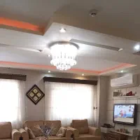 لوستر چسبان،دیواری،پرده تور با کتیبه و میله پرده