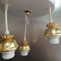 لوستر شیشه ای|لوستر و چراغ آویز|میانه, |دیوار