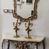 آینه شمعدان برنج