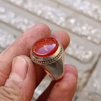انگشتر قدیمی دستساز عقیق یمنی کهنه