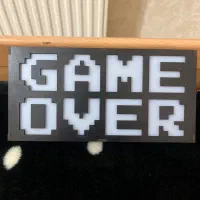 تابلو GAME OVER