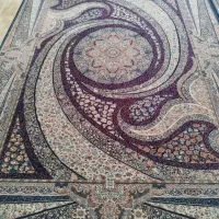 فرش طرح کهکشان سرمه ای