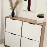 جاکفشی ام دی اف روکش چوب %نقدواقساط|جاکفشی، کمد، دراور|ازنا, |دیوار