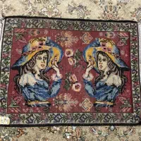 تابلو فرش دستباف قدیمی سال 1361|تابلو فرش|مهاباد (آذربایجان غربی), |دیوار