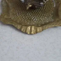 یک عدد سینی ویک عدد جا شمعی برنج