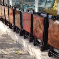 عسلی 4 تکه تاشو چوبی