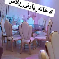 فروش میز و صندلی تالاری ابکاری طلایی