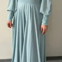 لباس مجلسی حریر سبزآبی سایز ۳۸-۴۰|لباس|فردیس, شهرک ناز|دیوار