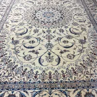 فرش نائین 9لا جفت12 متری در حد نو