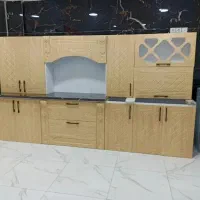 دارای دو کشو بزرگ زیرگازی رنگ ملچ ممبران کابینت