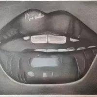 نقاشی لب تک