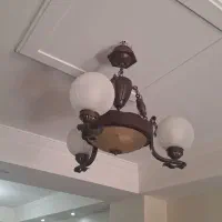 لوستر چوبی وفلزی