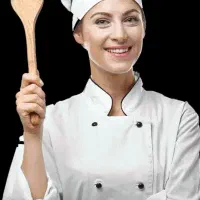 آشپزی برای یک خانم سالمند سالم سرحال