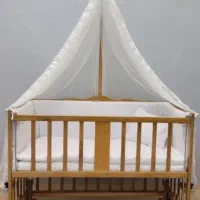 تخت کنار مادر چوبی رنگ عسلی