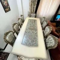 میزناهار خوری 10نفره باچوب فوق العاده تمیزو سنگین