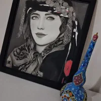 طراحی چهره به سبک سیاه قلم