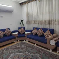 مبل 9 نفره + عسلی (کاملا تمیز و سالم)|مبلمان خانگی و میز عسلی|قم, پردیسان|دیوار