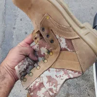 پوتین دیجیتال خاکی ساق بلند ساتر و مشکی