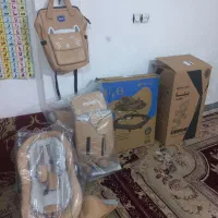 سرویس چهار تیکه کالسکه وروروئک وکریروساک بچه|کالسکه و لوازم جانبی|اسفراین, |دیوار