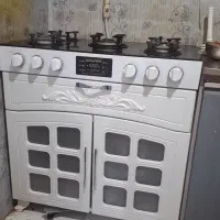 گاز صفحه شیشه ای کابینت دار pvc