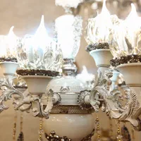 لوستر آرامیس بزرگ12شاخه۱۲ لامپه نقره کرمی|لوستر و چراغ آویز|تبریز, |دیوار