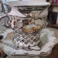 سرویس عصرانه خوری لیلی و مجنون نقره ای