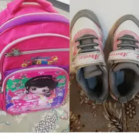 کیف مدرسه و کفش سایز ۳۲ سالم