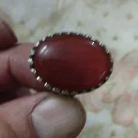 انگشتر نقره عیار بالا 925 عقیق صل یمن|جواهرات|برخوار, |دیوار