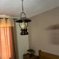 لوستر و آباژور ست|چراغ خواب و آباژور|قزوین, |دیوار