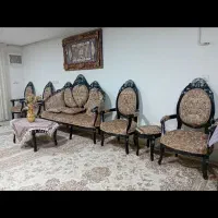 مبل سلطنتی ۹ نفره ب همراه میز عسلی|مبلمان خانگی و میز عسلی|ازنا, |دیوار