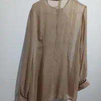 پیراهن مجلسی سرمه ای و شومیز حریر کرم درنوع|لباس|رشت, دروازه لاکان|دیوار
