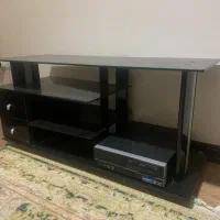 میز تلویزیون شیشه ای مشکی