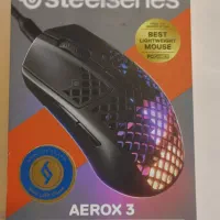 ماوس گیمینگ steel series  aerox 3  همراه گلس اسکیت