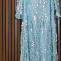 لباس مجلسی آبی آسمانی