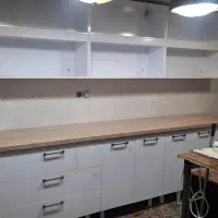 کابینت سفید طوسی تیره کد 1400|مصالح و تجهیزات ساختمان|شیراز, محراب|دیوار
