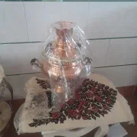 سماور ۶لیتری مسی خیلی دیوار کوب  گل سانسوری