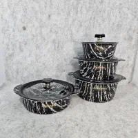 سرویس قابلمه ۸پارچه پروانه ای زبرا پرتو|ظروف پخت‌وپز|قم, ولیعصر|دیوار