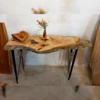 میز کنسول شلف کافی بار چوبی روستیک|بوفه، ویترین، کنسول|کرج, شهرک سهرابیه|دیوار