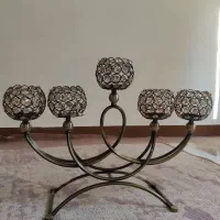 شمعدونی رو میزی کریستالی