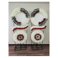 ساخت تاج گل طرح طبیعی