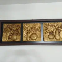 تابلو گل برجسته و۵ شاخه گل سالم